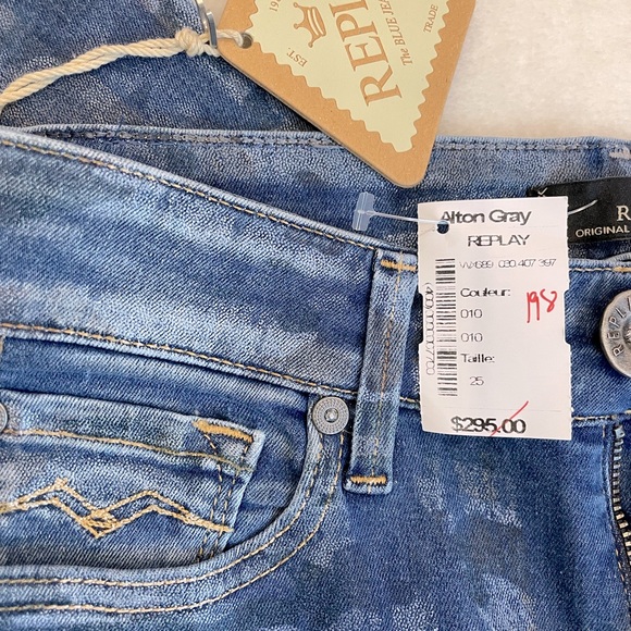 Replay Luz Skinny dark blue stretch denim 25 - Picture 2 of 3